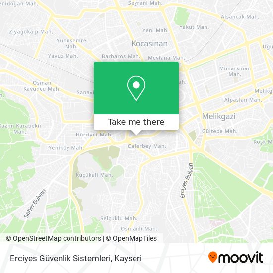 Erciyes Güvenlik Sistemleri map