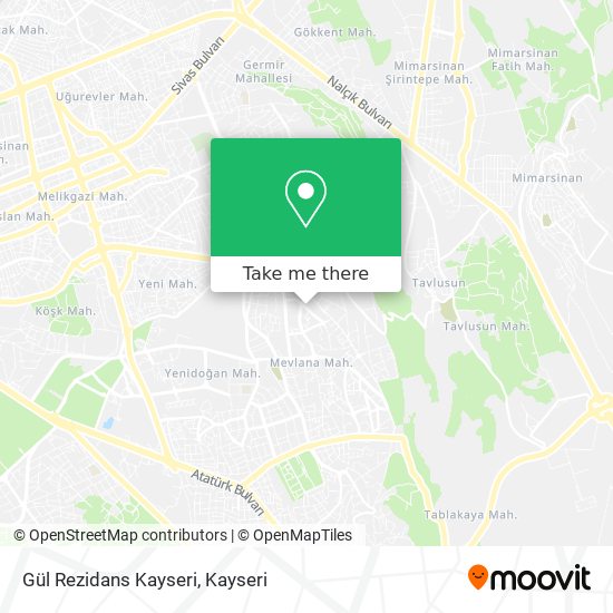 Gül Rezidans Kayseri map