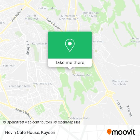 Nevin Cafe House map