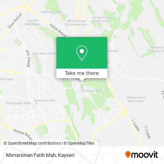 Mimarsinan Fatih Mah map