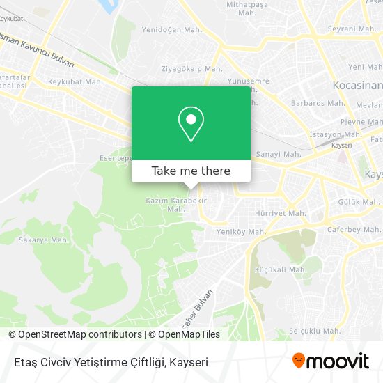 Etaş Civciv Yetiştirme Çiftliği map