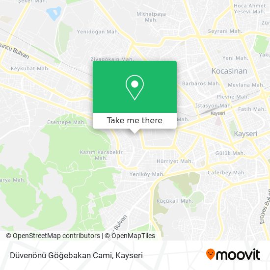 Düvenönü Göğebakan Cami map