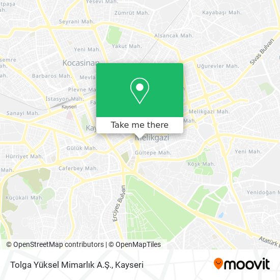 Tolga Yüksel Mimarlık A.Ş. map
