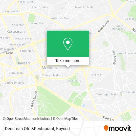 Dedeman Otel&Restaurant map