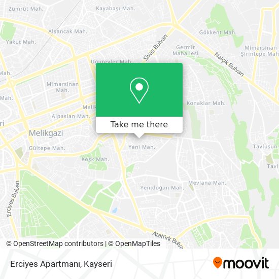 Erciyes Apartmanı map