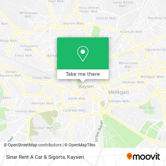 Sinar Rent A Car & Sigorta map