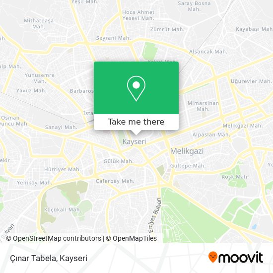 Çınar Tabela map