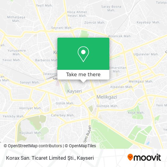 Korax San. Ticaret Limited Şti. map