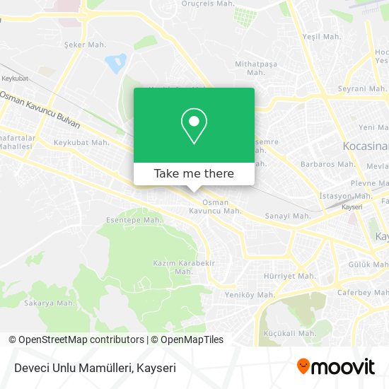 Deveci Unlu Mamülleri map
