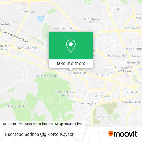 Esentepe Serince Çiğ Köfte map