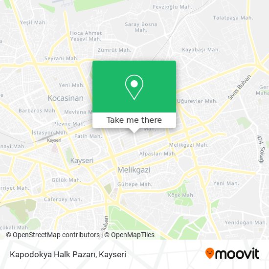 Kapodokya Halk Pazarı map