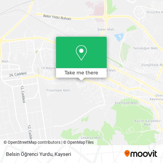 Belsin Öğrenci Yurdu map