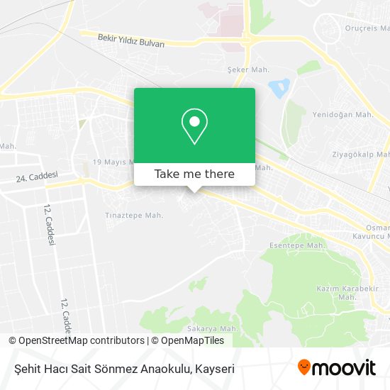 Şehit Hacı Sait Sönmez Anaokulu map