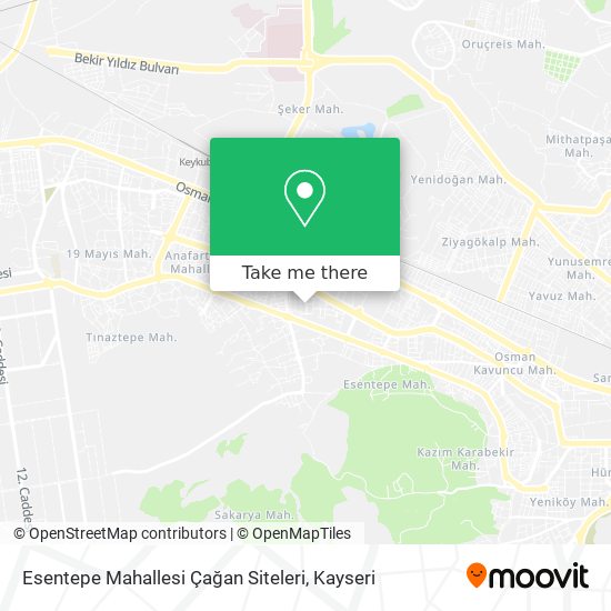 Esentepe Mahallesi Çağan Siteleri map