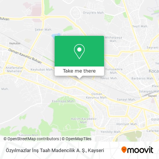 Özyılmazlar İnş Taah Madencilik A. Ş. map
