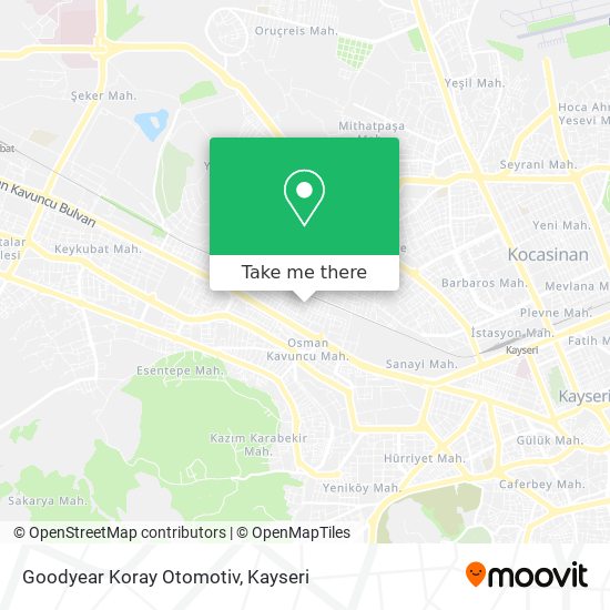 Goodyear Koray Otomotiv map