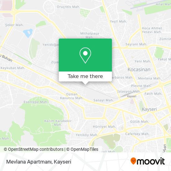 Mevlana Apartmanı map