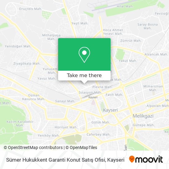 Sümer Hukukkent Garanti Konut Satış Ofisi map