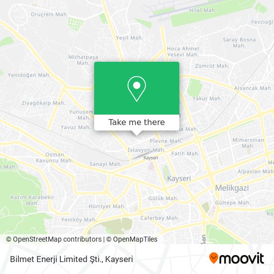 Bilmet Enerji Limited Şti. map