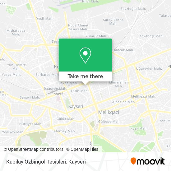 Kubilay Özbingöl Tesisleri map