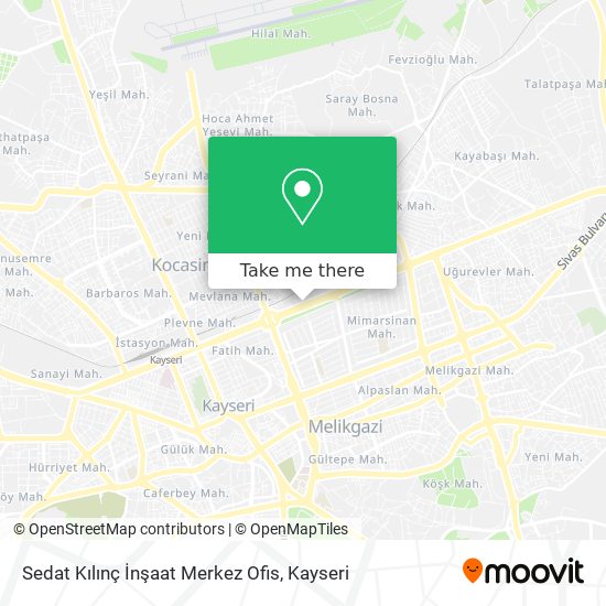 Sedat Kılınç İnşaat Merkez Ofis map