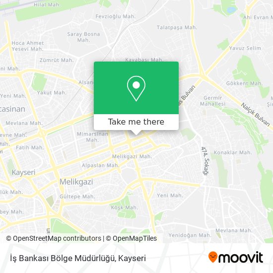 İş Bankası Bölge Müdürlüğü map