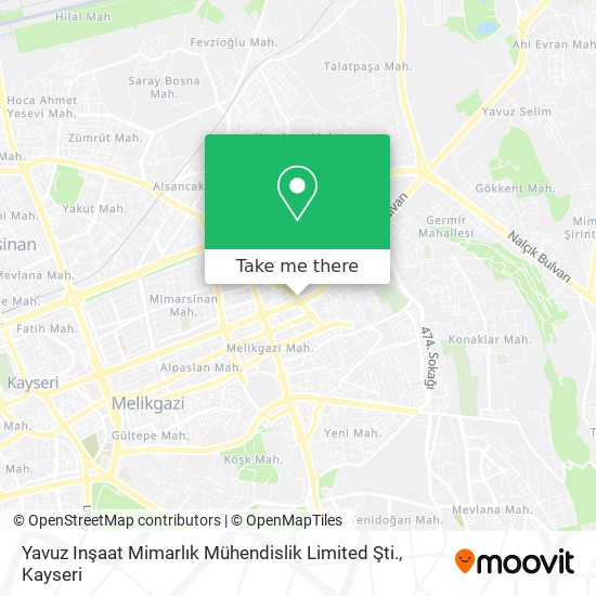 Yavuz Inşaat Mimarlık Mühendislik Limited Şti. map