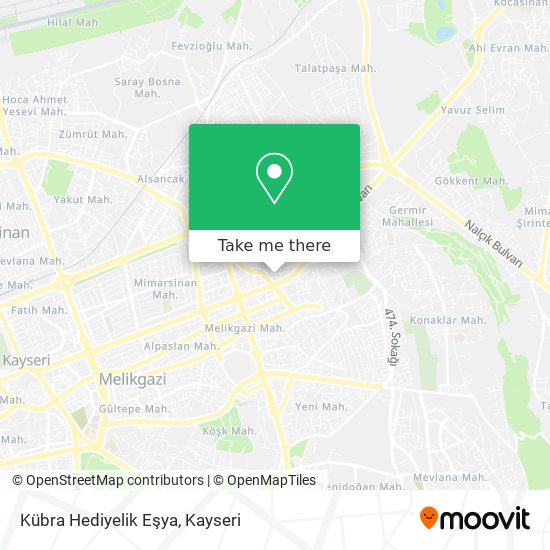 Kübra Hediyelik Eşya map