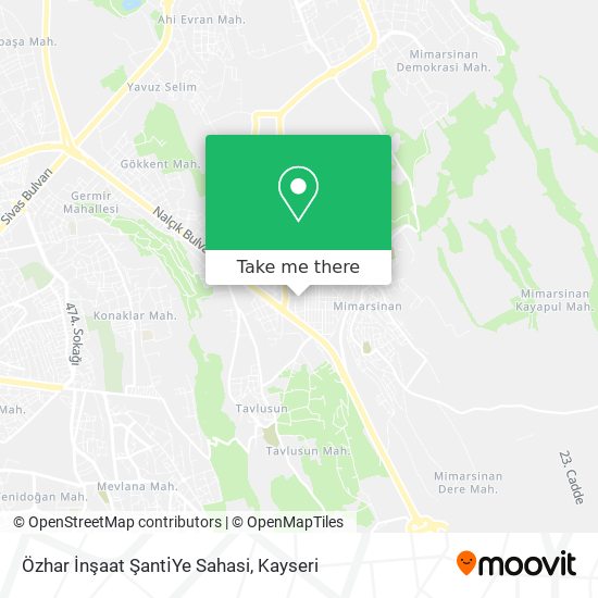Özhar İnşaat Şanti̇Ye Sahasi map