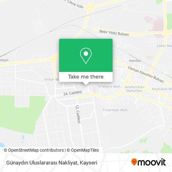 Günaydın Uluslararası Nakliyat map