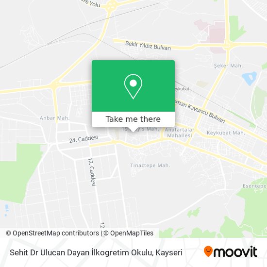 Sehit Dr Ulucan Dayan İlkogretim Okulu map