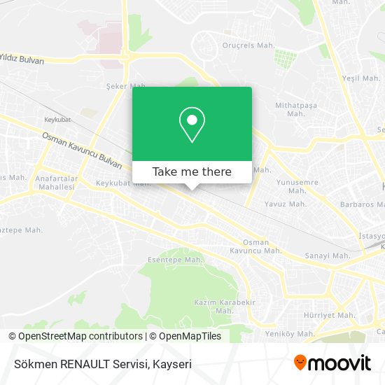 Sökmen RENAULT Servisi map