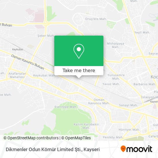 Dikmenler Odun Kömür Limited Şti. map