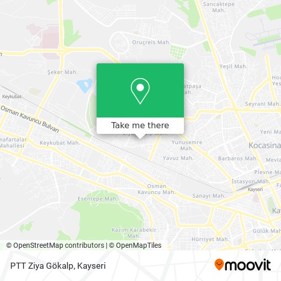 PTT Ziya Gökalp map