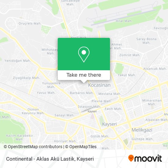 Continental - Aklas Akü Lastik map