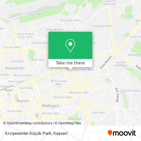 Erciyesevler Küçük Park map
