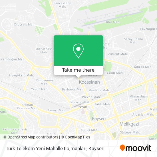 Türk Telekom Yeni Mahalle Lojmanları map