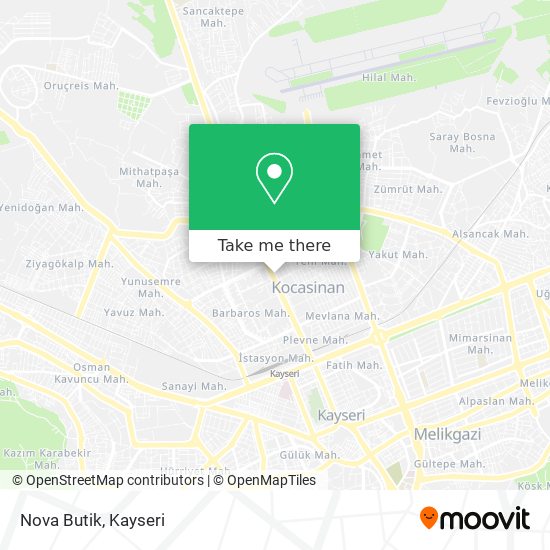 Nova Butik map