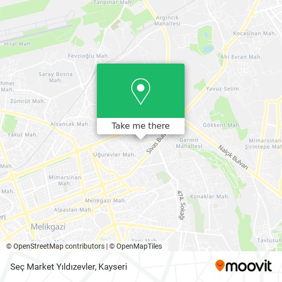 Seç Market Yıldızevler map