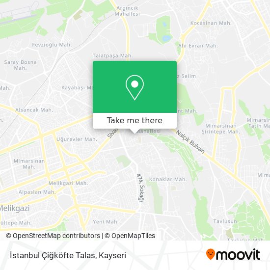 İstanbul Çiğköfte Talas map