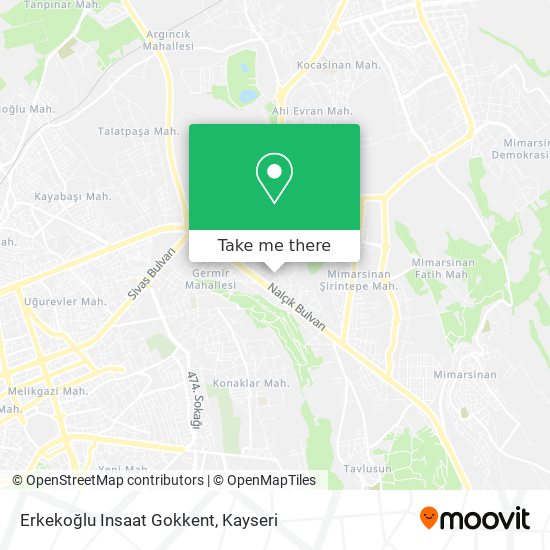 Erkekoğlu Insaat Gokkent map