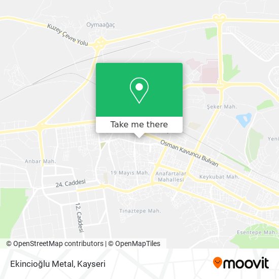 Ekincioğlu Metal map