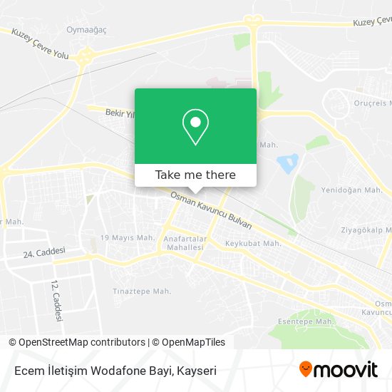 Ecem İletişim Wodafone Bayi map