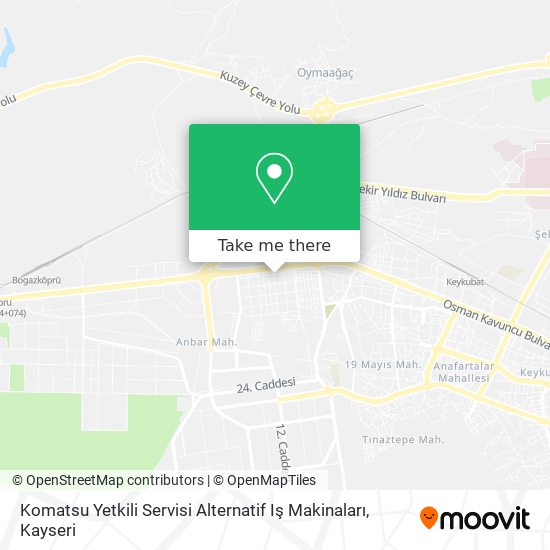 Komatsu Yetkili Servisi Alternatif Iş Makinaları map