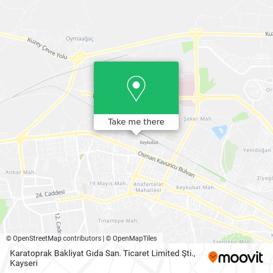 Karatoprak Bakliyat Gıda San. Ticaret Limited Şti. map