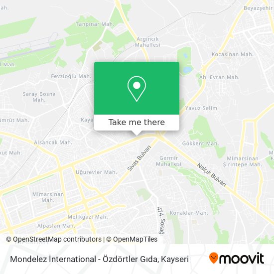 Mondelez İnternational - Özdörtler Gıda map