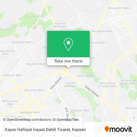Kayısı Hafriyat İnşaat Dahili Ticaret map