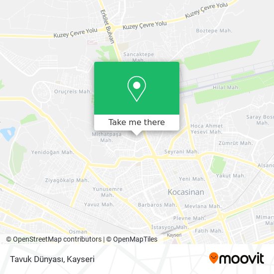 Tavuk Dünyası map