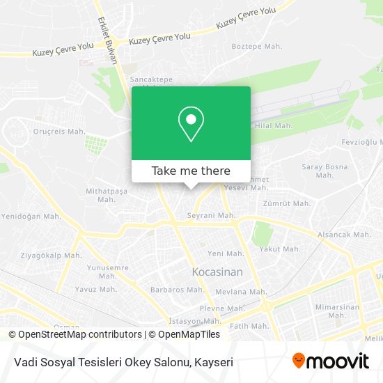 Vadi Sosyal Tesisleri Okey Salonu map