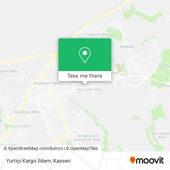 Yurtiçi Kargo İldem map